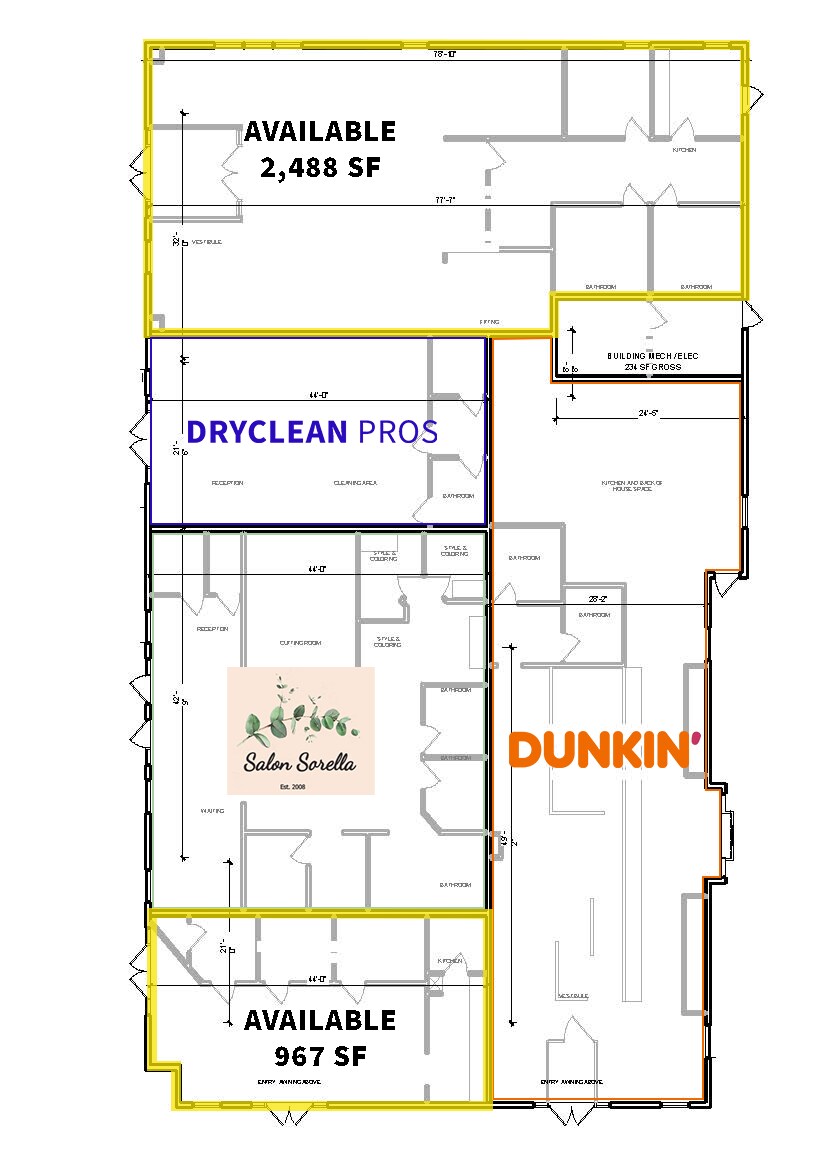 460-490 King St, Franklin, MA à louer Plan d’étage– Image 1 sur 6