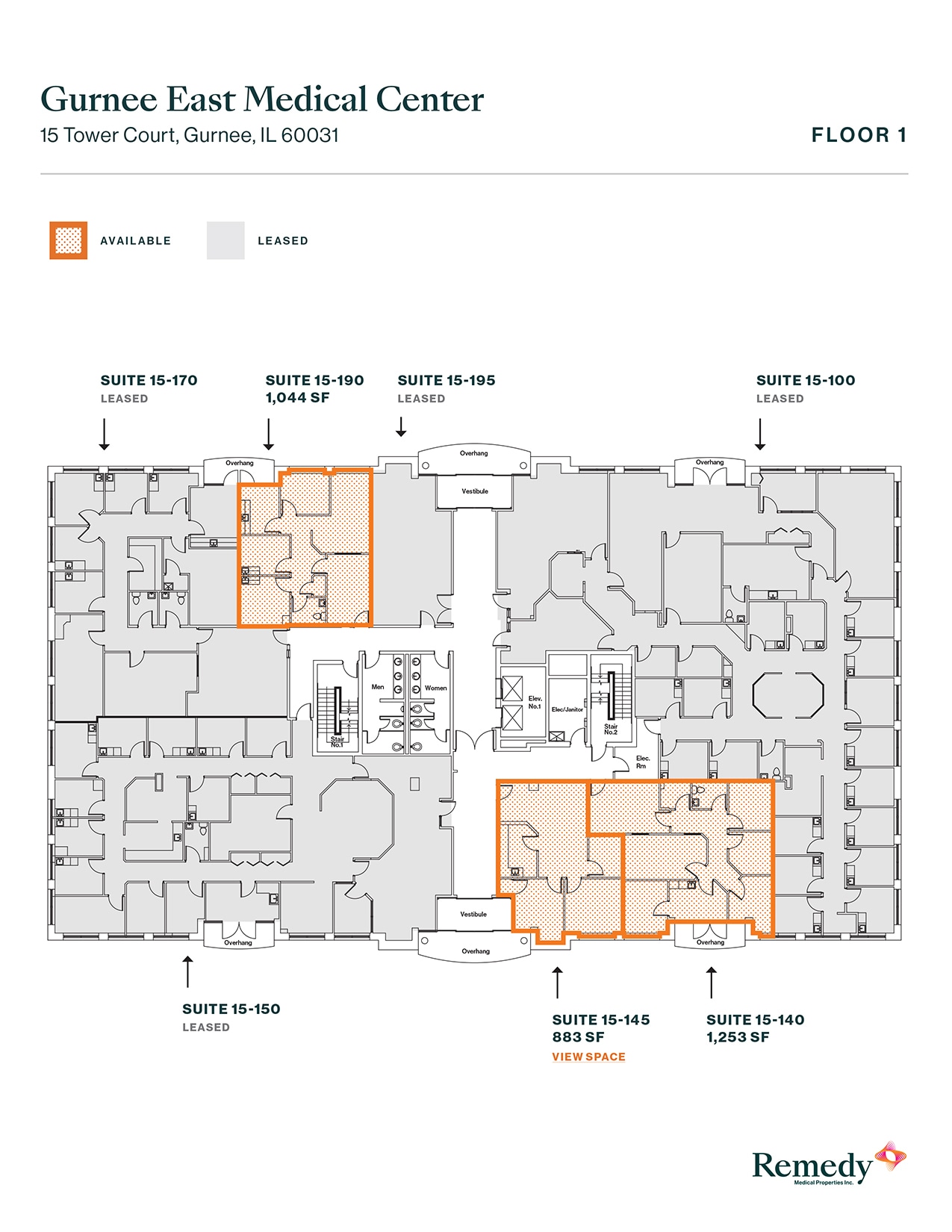 3 S Greenleaf Ave, Gurnee, IL à louer Plan d’étage– Image 1 sur 1