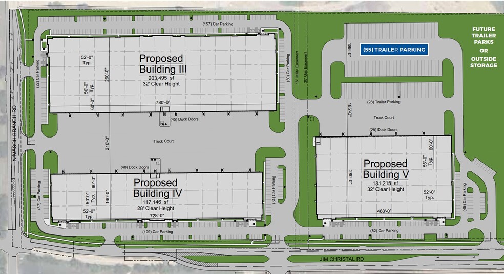 670 Masch Branch Rd, Denton, TX à louer - Plan de site – Image 2 sur 2