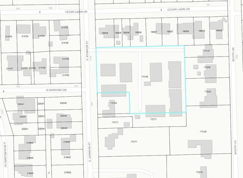 1201 S Johnson St, Alvin, TX à vendre - Plan cadastral – Image 2 sur 2