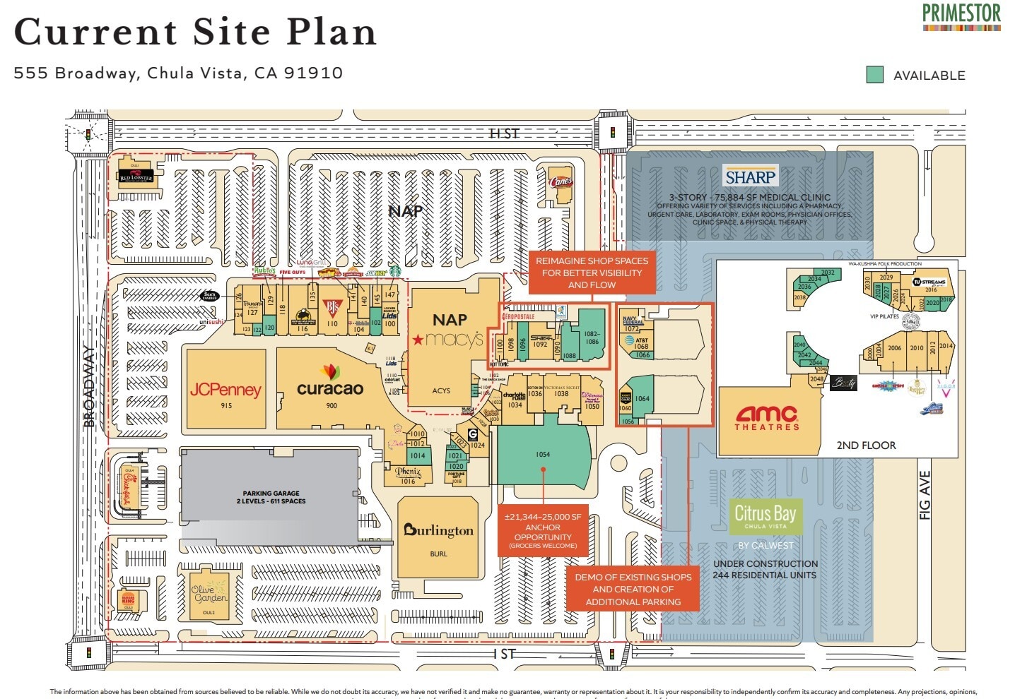 555 Broadway, Chula Vista, CA à louer Plan de site– Image 1 sur 1