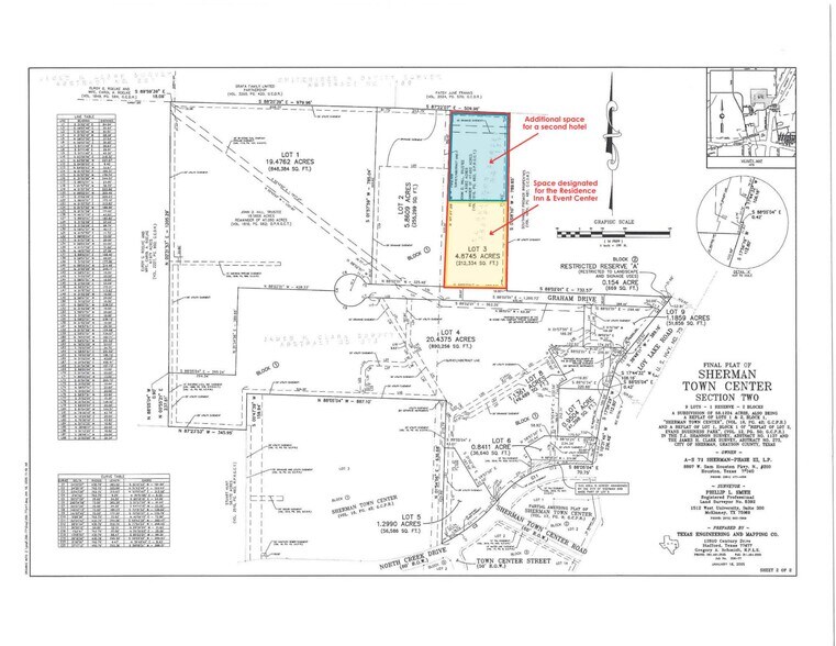 811 Graham Dr, Sherman, TX à vendre - Plan de site – Image 3 sur 3