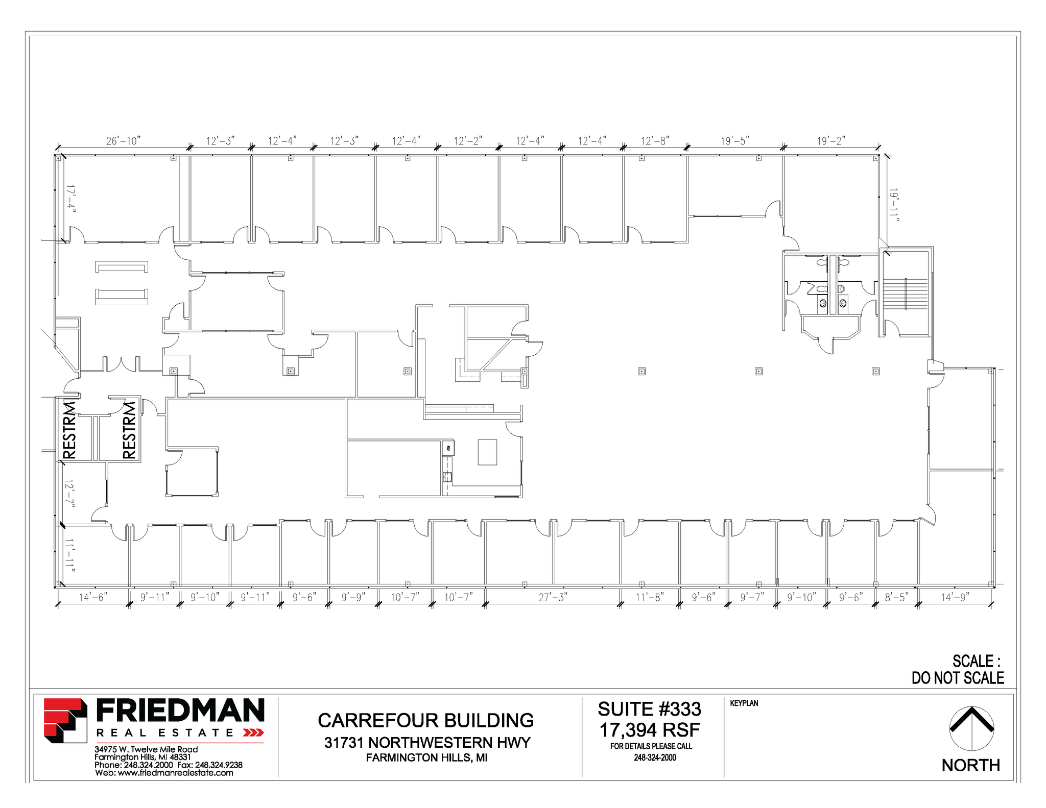31731 Northwestern Hwy, Farmington Hills, MI à louer Plan d’étage– Image 1 sur 1