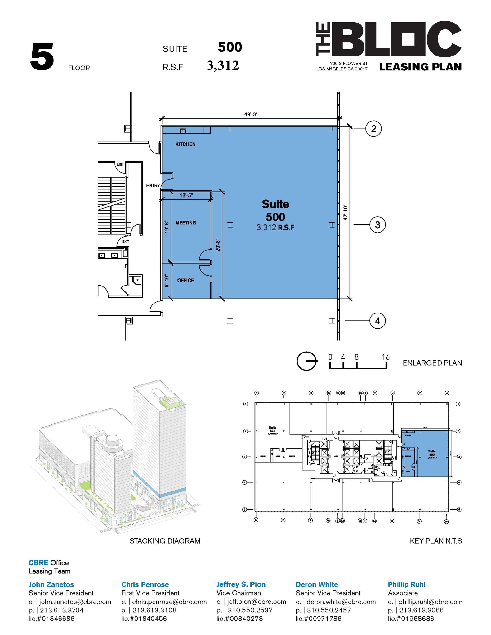 700 S Flower St, Los Angeles, CA à louer Plan d’étage– Image 1 sur 1