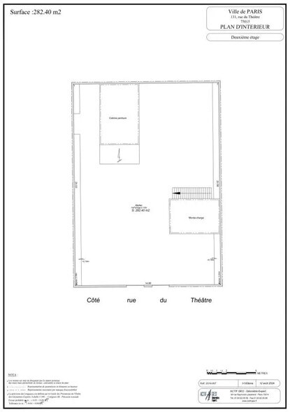 Bureau dans Paris à louer - Plan d’étage – Image 3 sur 3