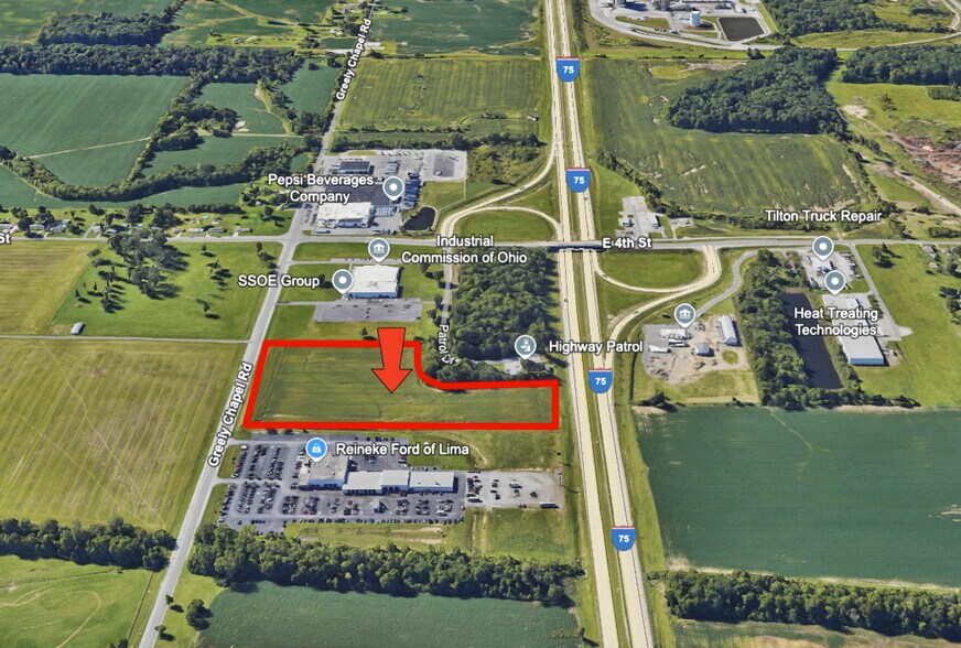 1427 Greely Chapel Road, Lima, OH à louer - Aérien – Image 3 sur 5