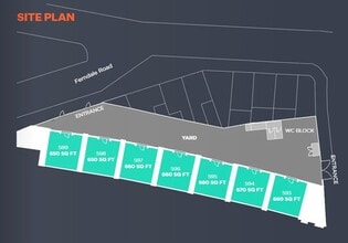 593-599 Nursery Rd, Londres à louer Plan de site– Image 1 sur 2