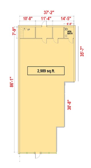 210 Smith St, Perth Amboy, NJ à louer - Plan d’étage – Image 2 sur 3
