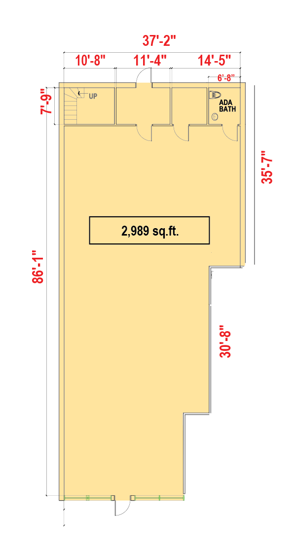 210 Smith St, Perth Amboy, NJ à louer Plan d’étage– Image 1 sur 2