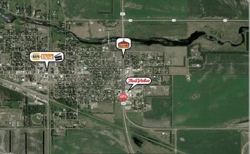 381 1st St S, New Rockford, ND - VUE AÉRIENNE  vue de carte