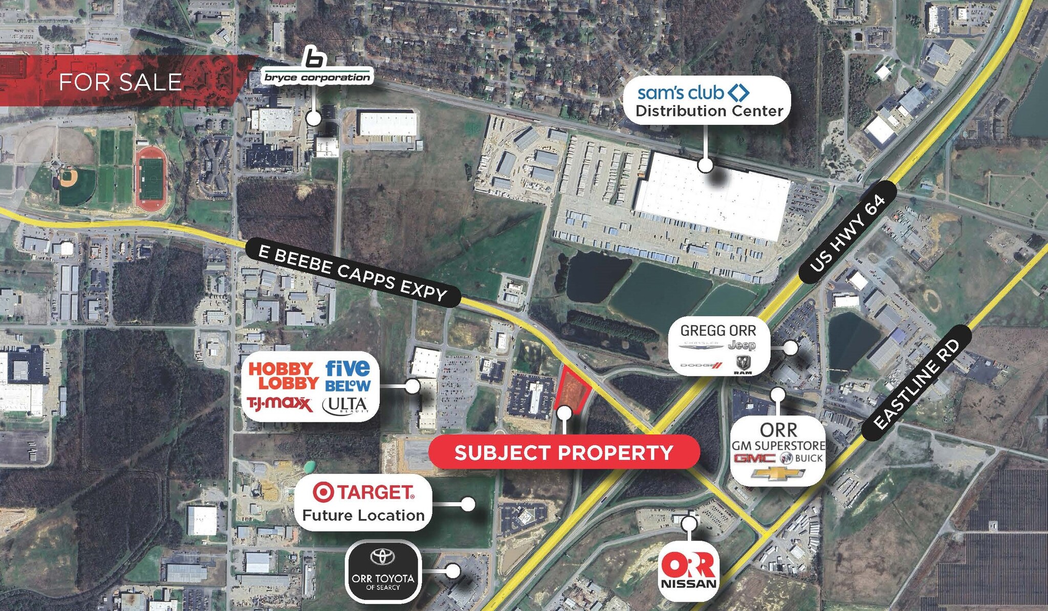 Beebe Capps Expy, Searcy, AR à vendre Aérien– Image 1 sur 5