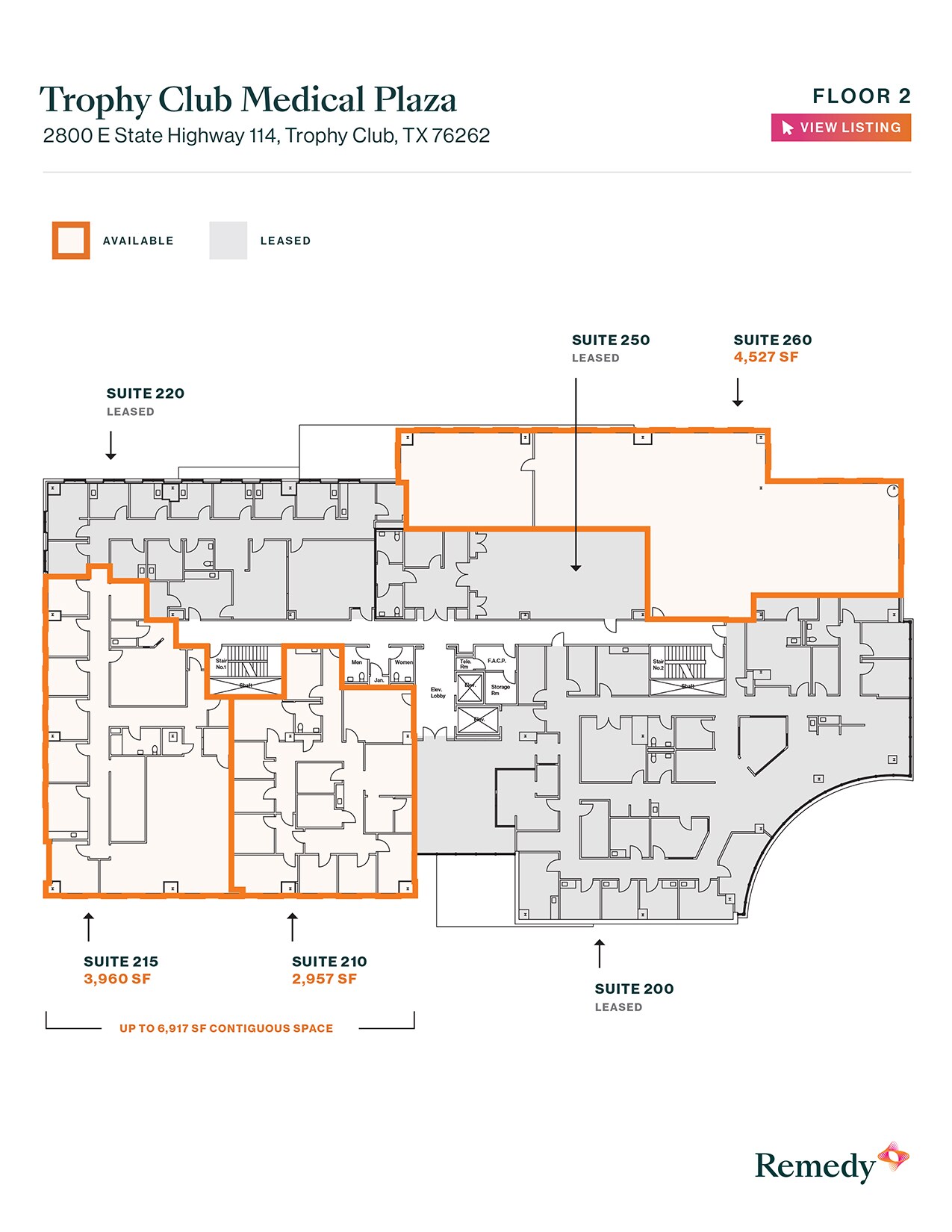 2800 E State Highway 114, Trophy Club, TX à louer Plan d’étage– Image 1 sur 1