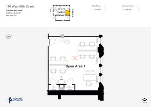 110 W 40th St, New York, NY à louer Plan d’étage– Image 2 sur 4