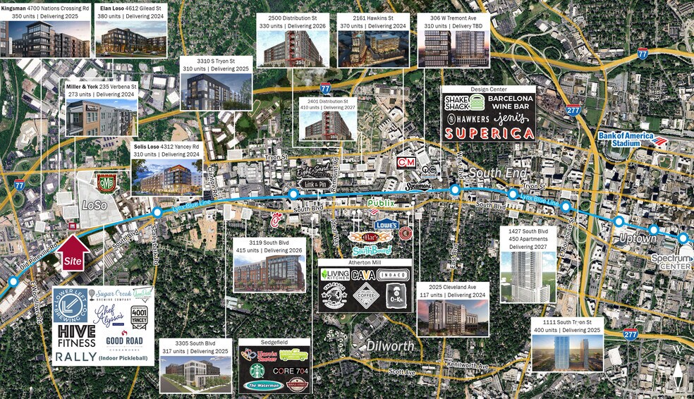 4516 Nations Crossing Rd, Charlotte, NC à louer - Photo de l’immeuble – Image 2 sur 7
