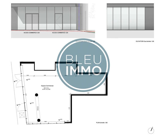 Local commercial dans Cagnes-sur-Mer à louer - Photo de l’immeuble – Image 1 sur 4