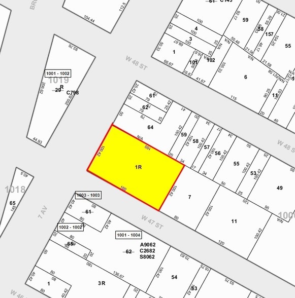 20 Times Sq, New York, NY à louer - Plan cadastral – Image 2 sur 3