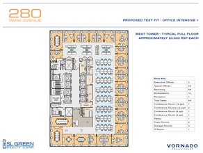 280 Park Ave, New York, NY à louer Plan d’étage– Image 2 sur 4
