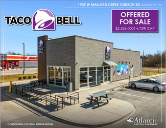 Plus de détails pour 1935 Mallard Creek Church rd, Charlotte, NC - Local commercial à vendre