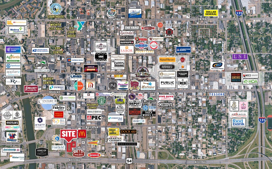 Main & Dewey, NE/c, Wichita, KS à vendre - Aérien – Image 2 sur 3