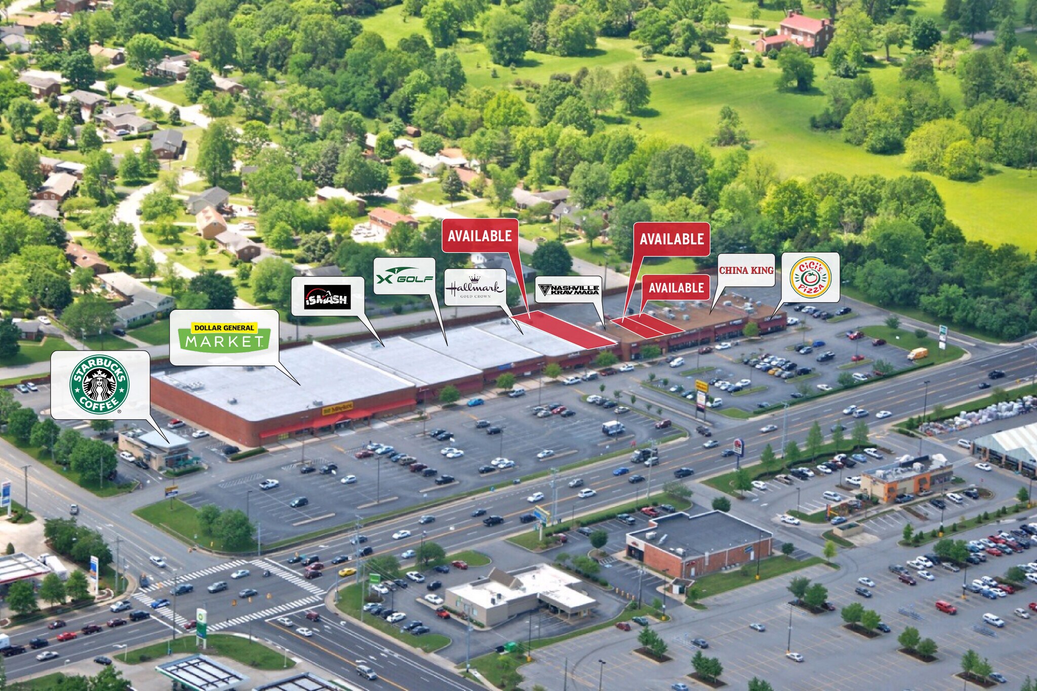4453-4491 Lebanon Pike, Hermitage, TN à louer Photo de l’immeuble– Image 1 sur 6