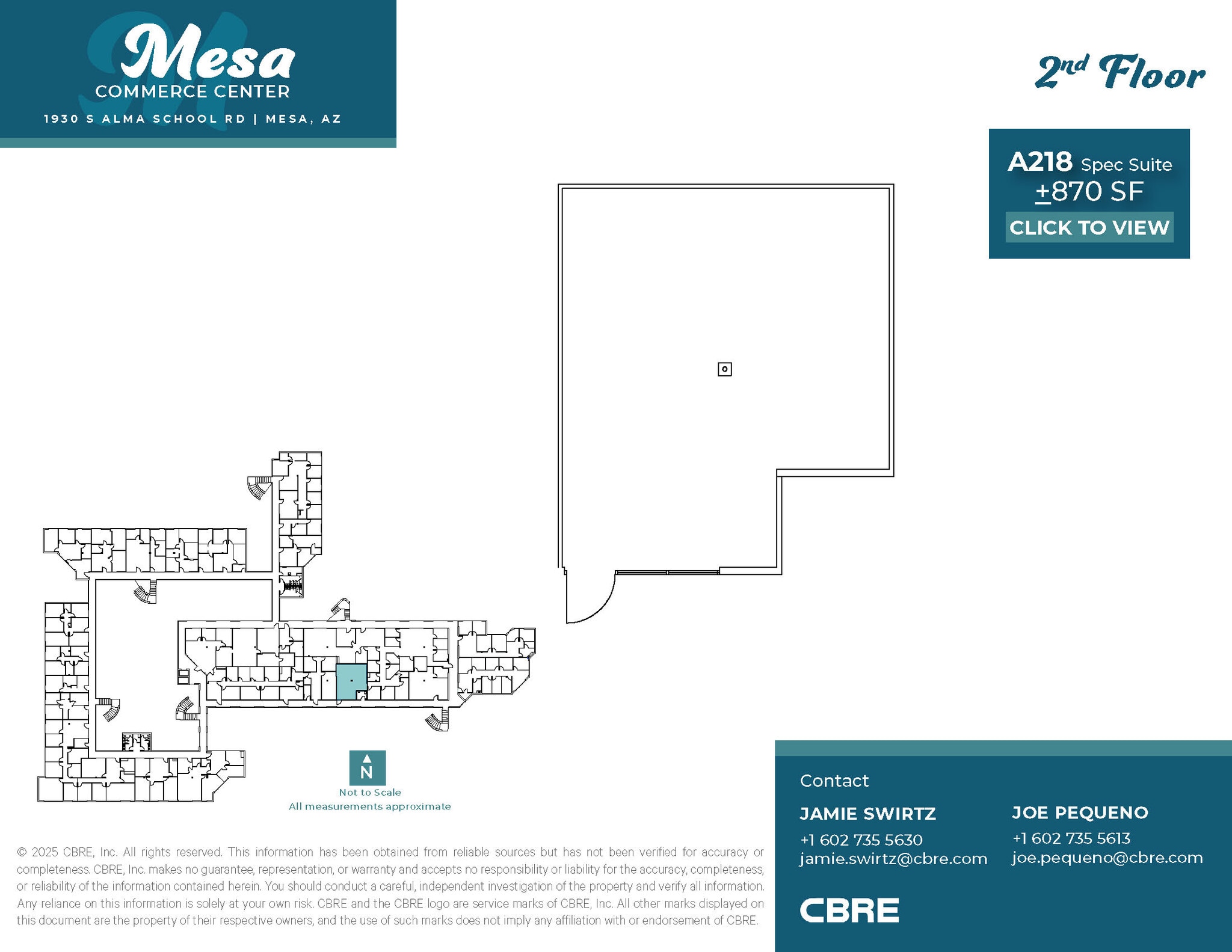1930 S Alma School Rd, Mesa, AZ à louer Plan d’étage– Image 1 sur 6