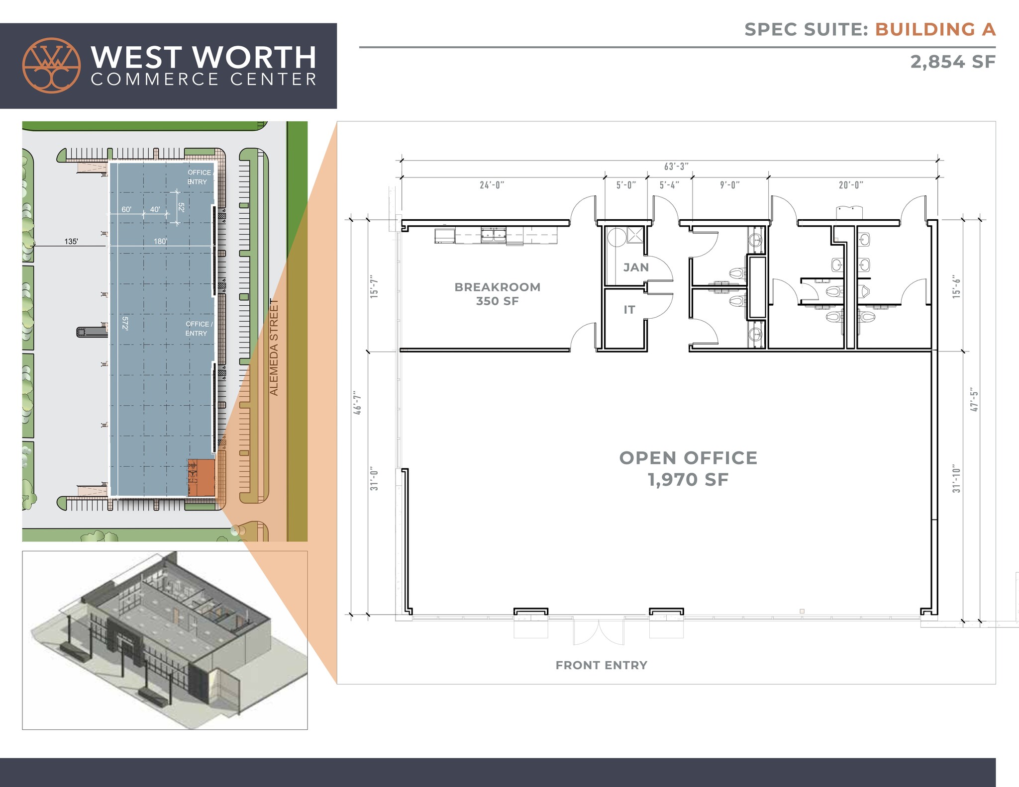3601 Alemeda St, Fort Worth, TX à louer Plan de site– Image 1 sur 2