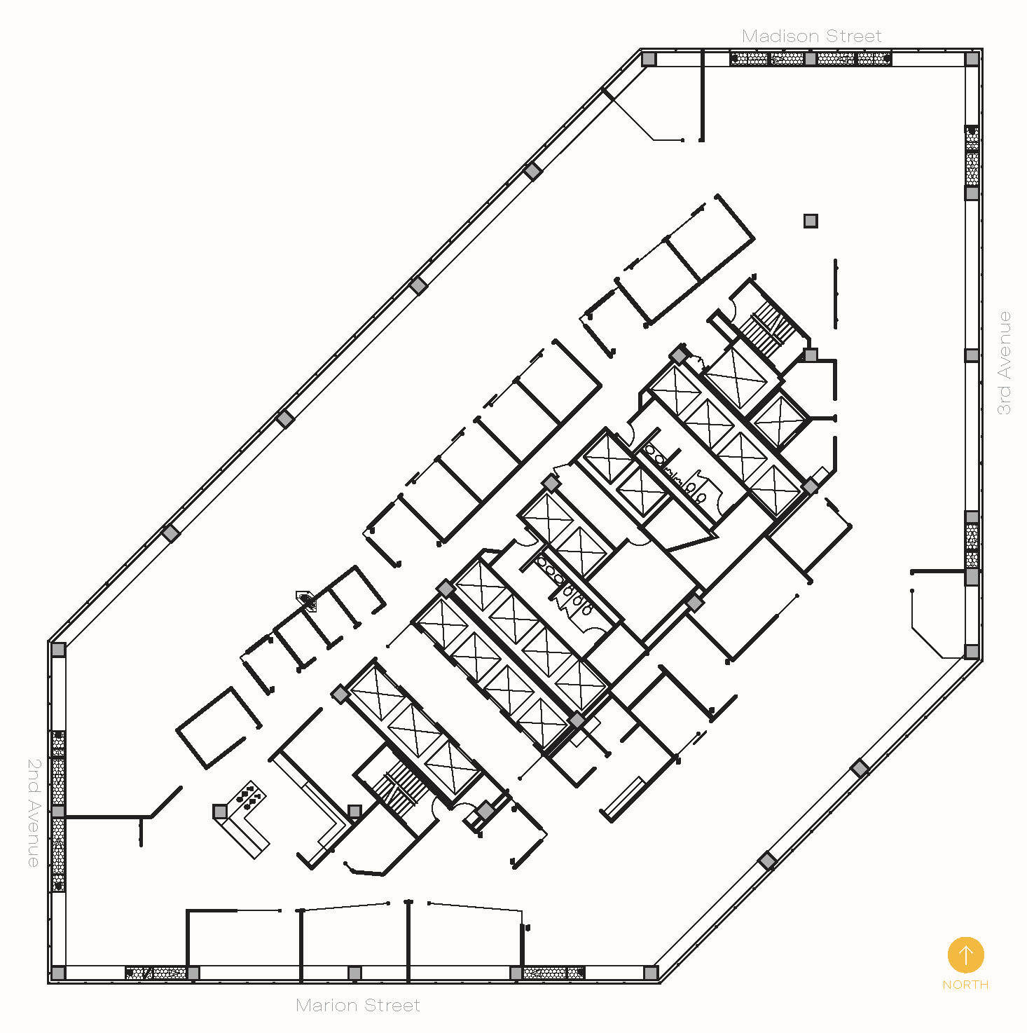 999 3rd Ave, Seattle, WA à louer Plan d’étage– Image 1 sur 6