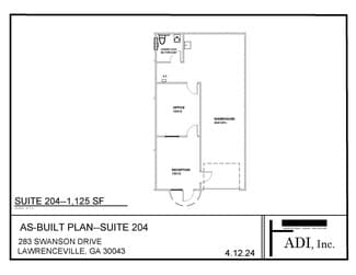 Plus de détails pour 283 Swanson Dr, Lawrenceville, GA - Local d'activités à louer