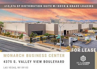 Plus de détails pour 4375 S Valley View Blvd, Las Vegas, NV - Industriel/Logistique à louer