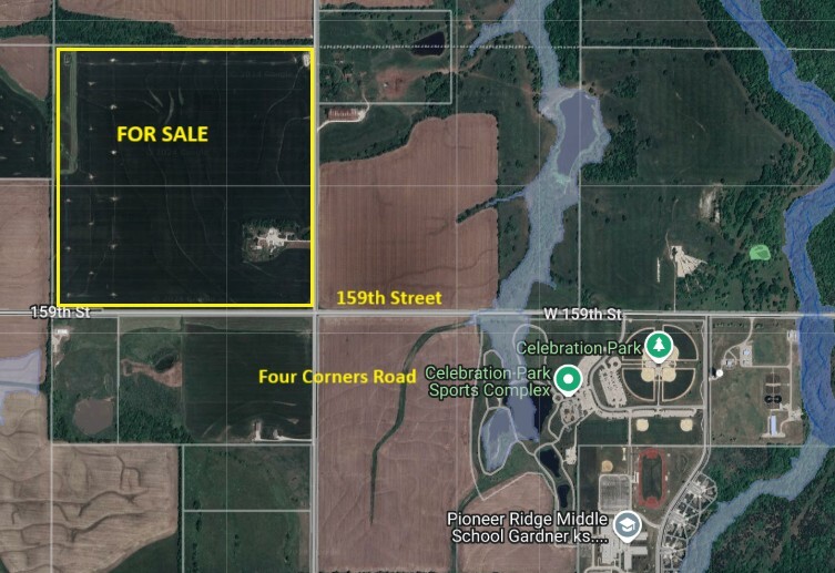 15780 Four Corners Rd, Gardner, KS à vendre - Aérien – Image 1 sur 3