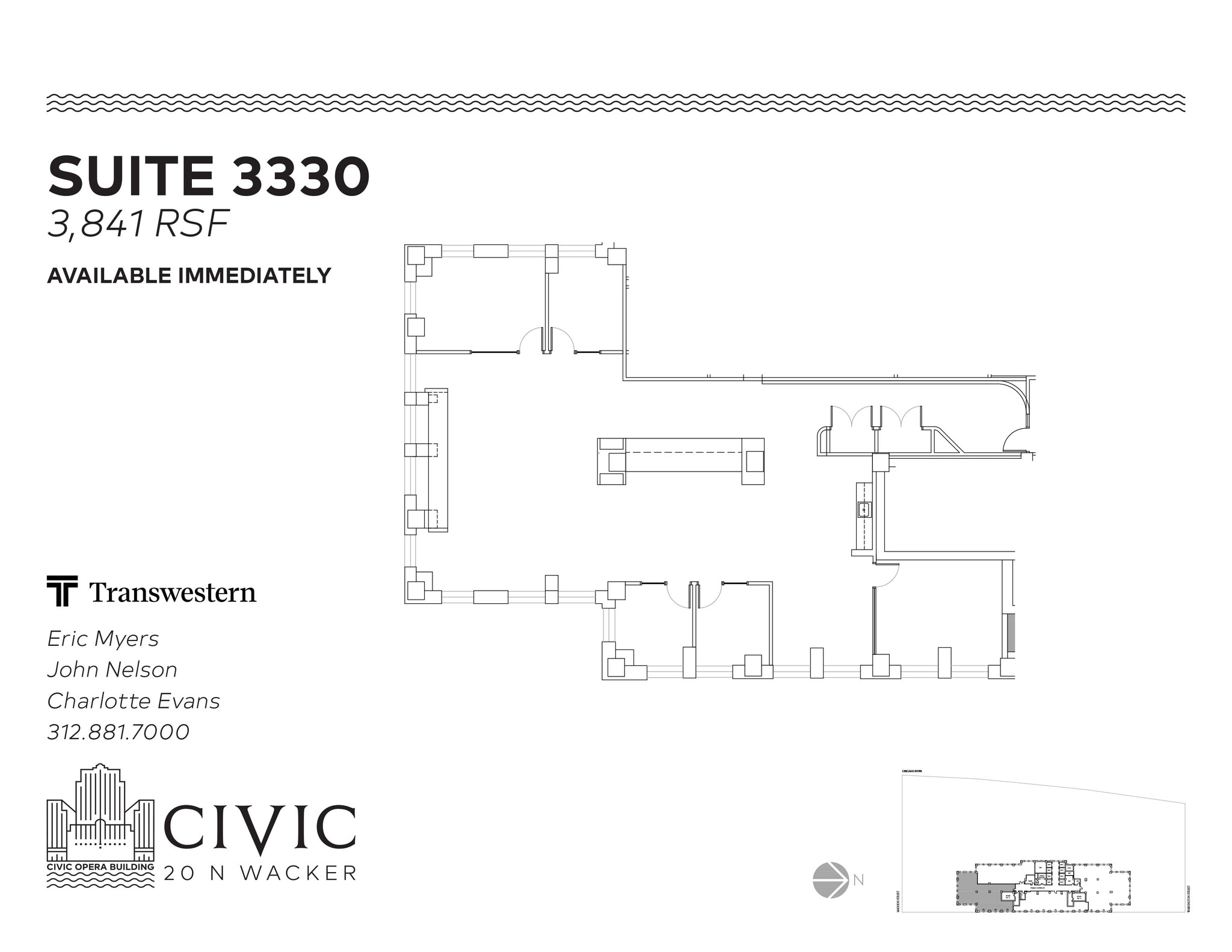 20 N Wacker Dr, Chicago, IL à louer Plan d’étage– Image 1 sur 1