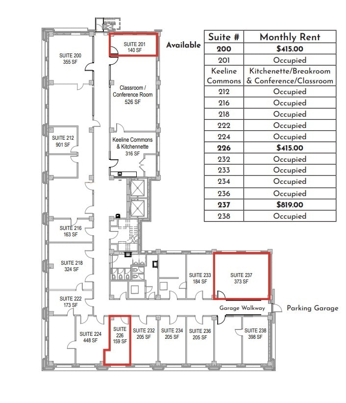 319 S 17th St, Omaha, NE à louer Plan d’étage– Image 1 sur 1