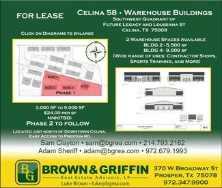 Plus de détails pour 3500 Louisiana dr, Celina, TX - Local d'activités à louer