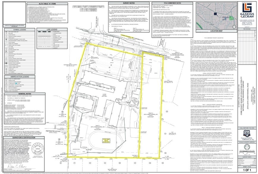 2570 Lower Roswell Rd, Marietta, GA à vendre - Plan de site – Image 2 sur 2