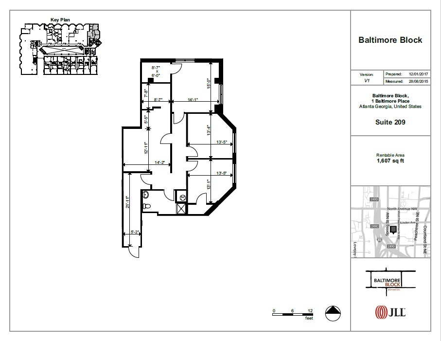 1 Baltimore Pl NW, Atlanta, GA à louer Plan d’étage– Image 1 sur 1