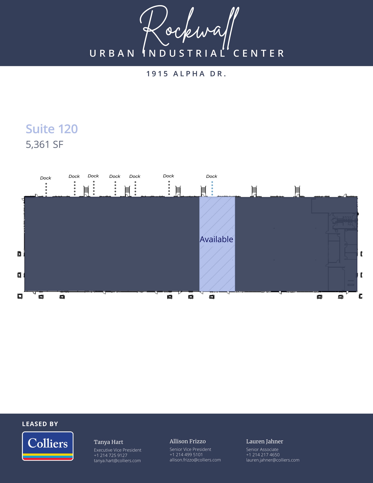 1905-1915 Alpha Dr, Rockwall, TX à louer Plan d’étage– Image 1 sur 1