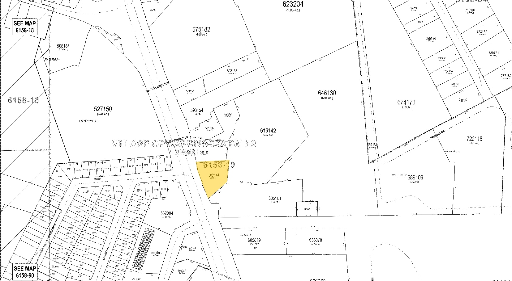 1542 Route 9, Wappingers Falls, NY à louer Plan cadastral– Image 1 sur 2