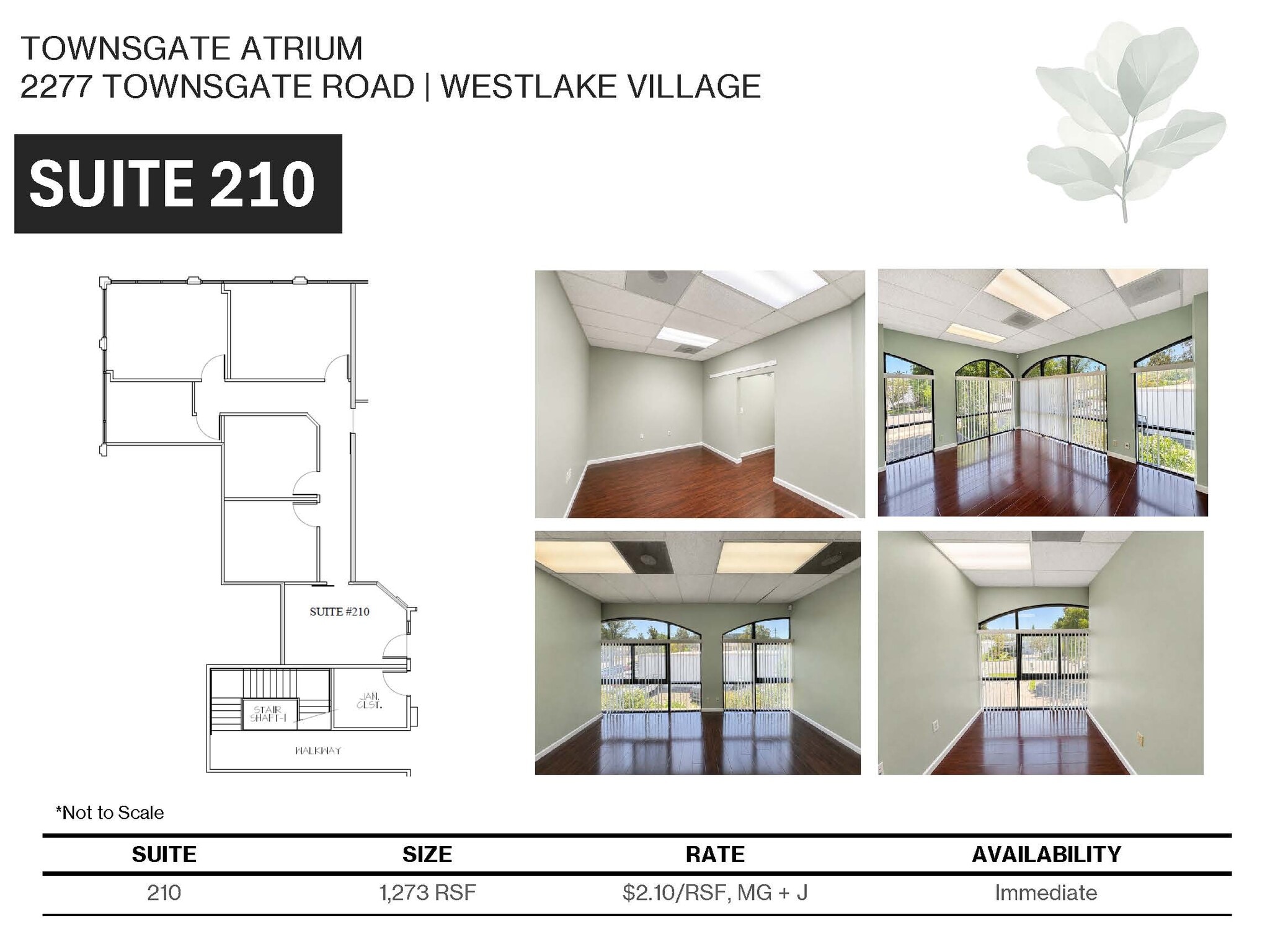 2277 Townsgate Rd, Westlake Village, CA à louer Plan d’étage– Image 1 sur 7