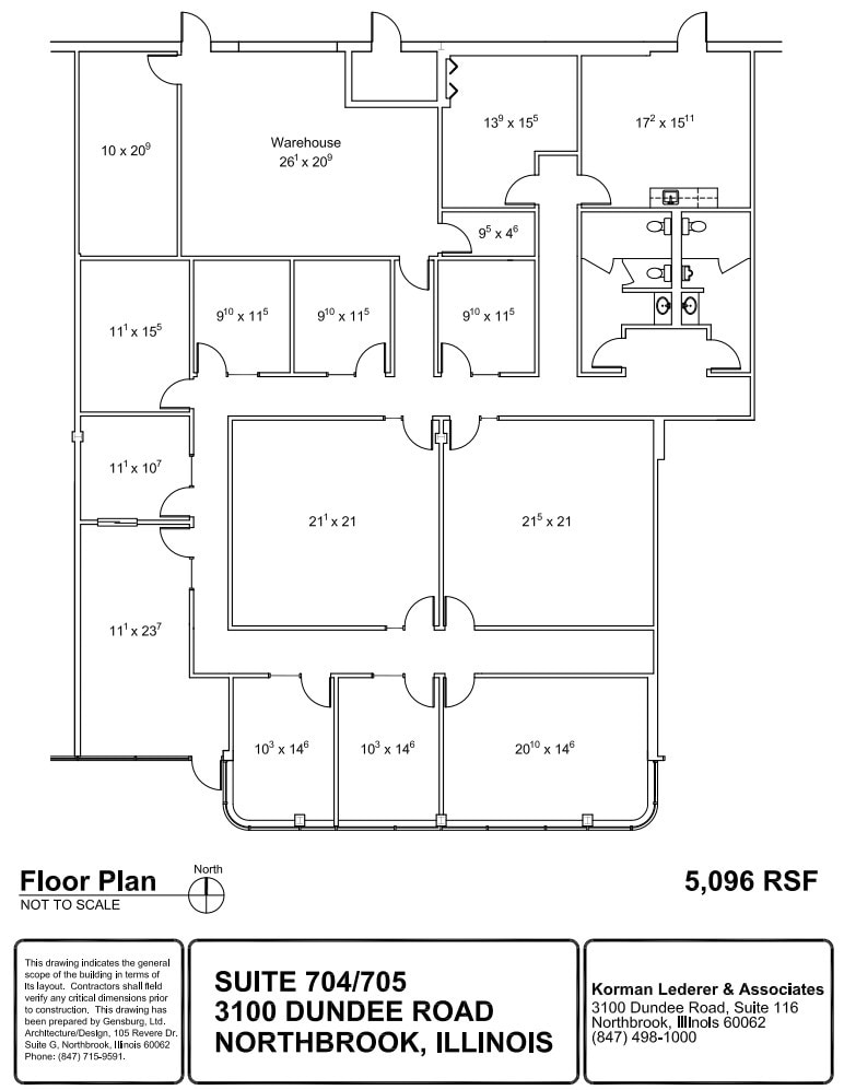 3100 Dundee Rd, Northbrook, IL à louer Plan d’étage– Image 1 sur 1