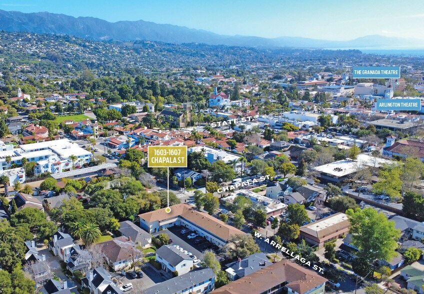 100-104 W Arrellaga St, Santa Barbara, CA à louer - Aérien – Image 2 sur 9