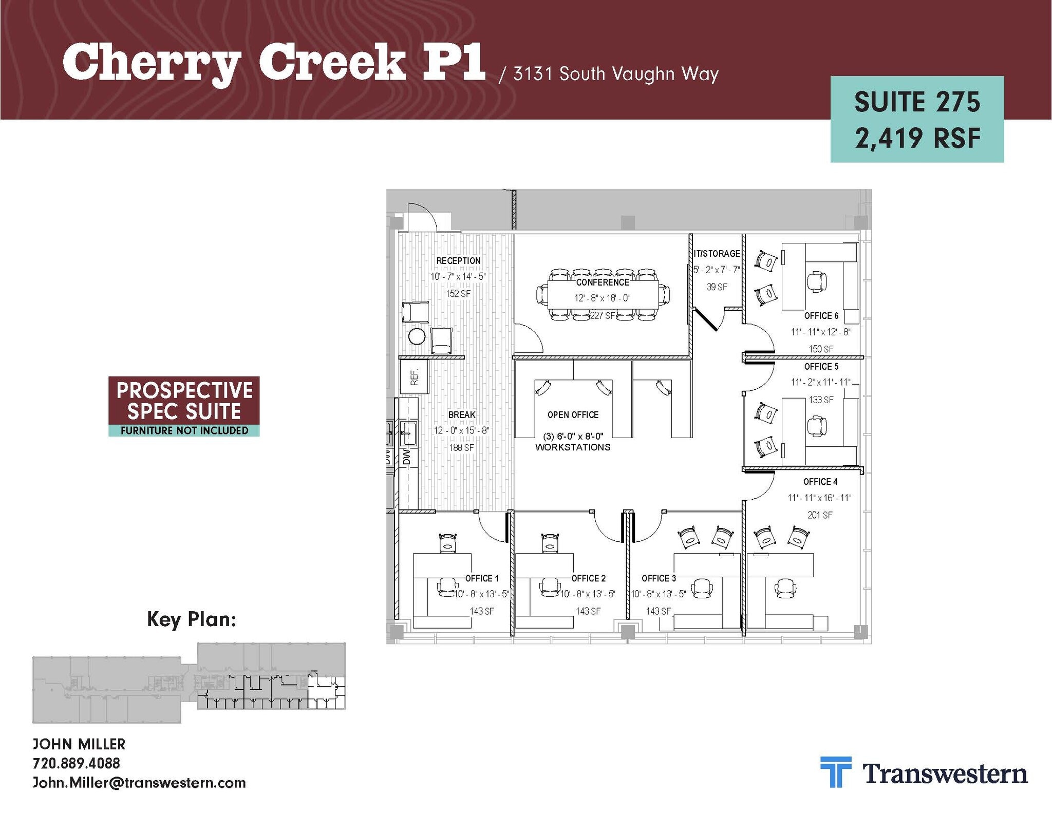 3131 S vaughn Way, Aurora, CO à louer Plan d’étage– Image 1 sur 2