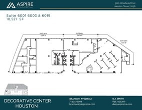 5120 Woodway Dr, Houston, TX à louer Plan d’étage– Image 2 sur 3