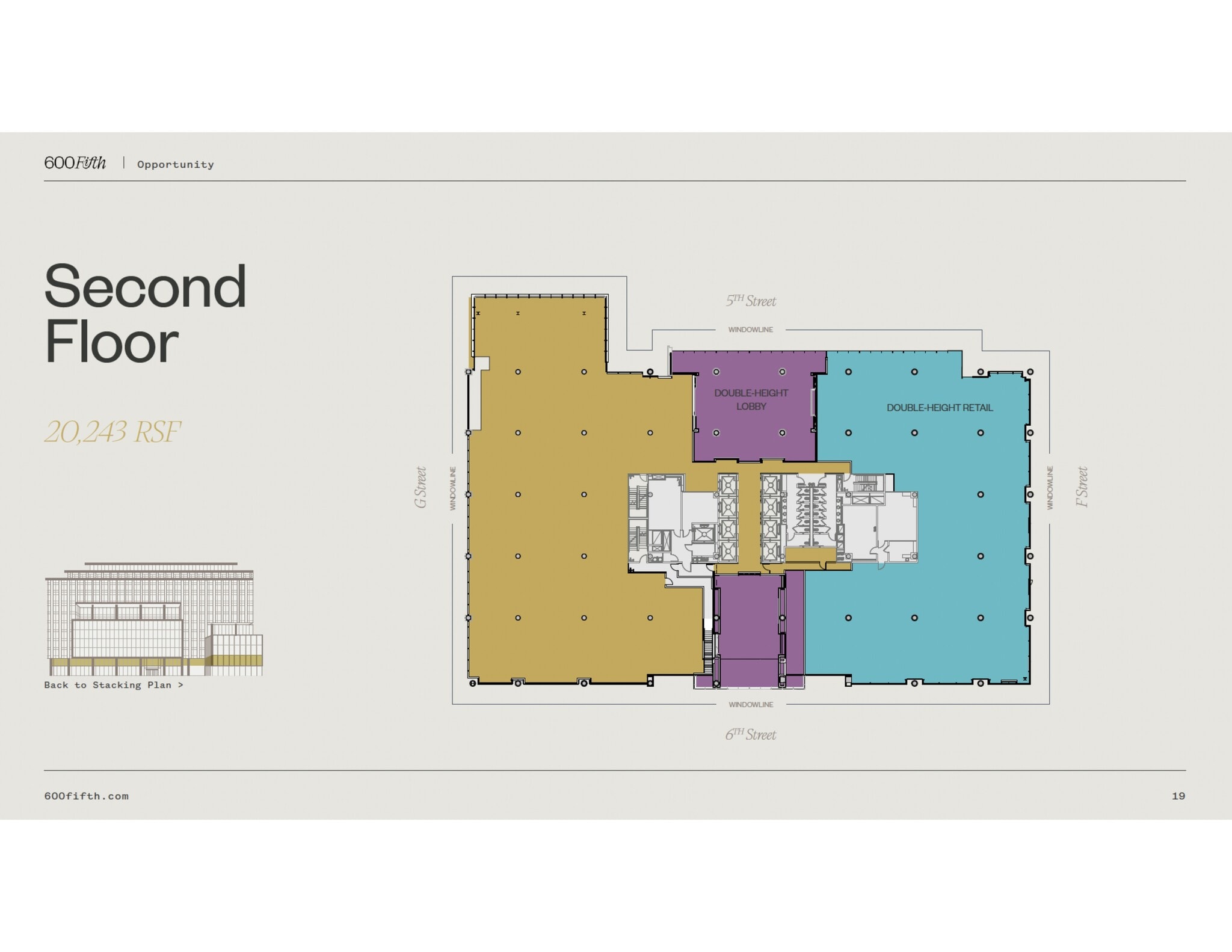 600 5th St NW, Washington, DC à louer Plan de site– Image 1 sur 2