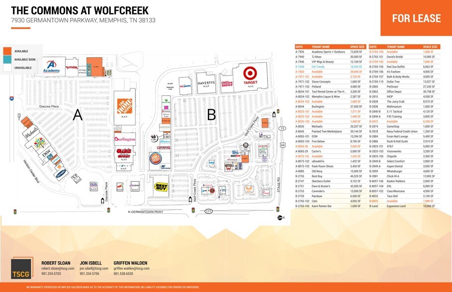 2747-2769 Wolfcreek Pky, Memphis, TN à louer - Plan de site – Image 1 sur 16