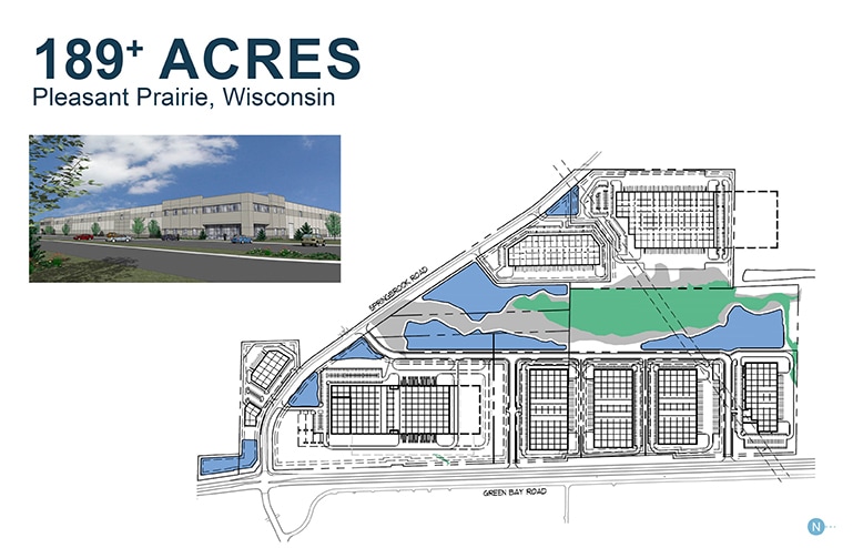 NWQ of Springbrook Rd and Green Bay Road Rd, Pleasant Prairie, WI à vendre - Plan de site – Image 2 sur 2
