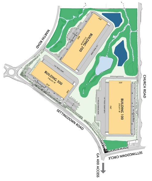 4165 Settingdown Rd, Cumming, GA à louer - Plan de site – Image 1 sur 10