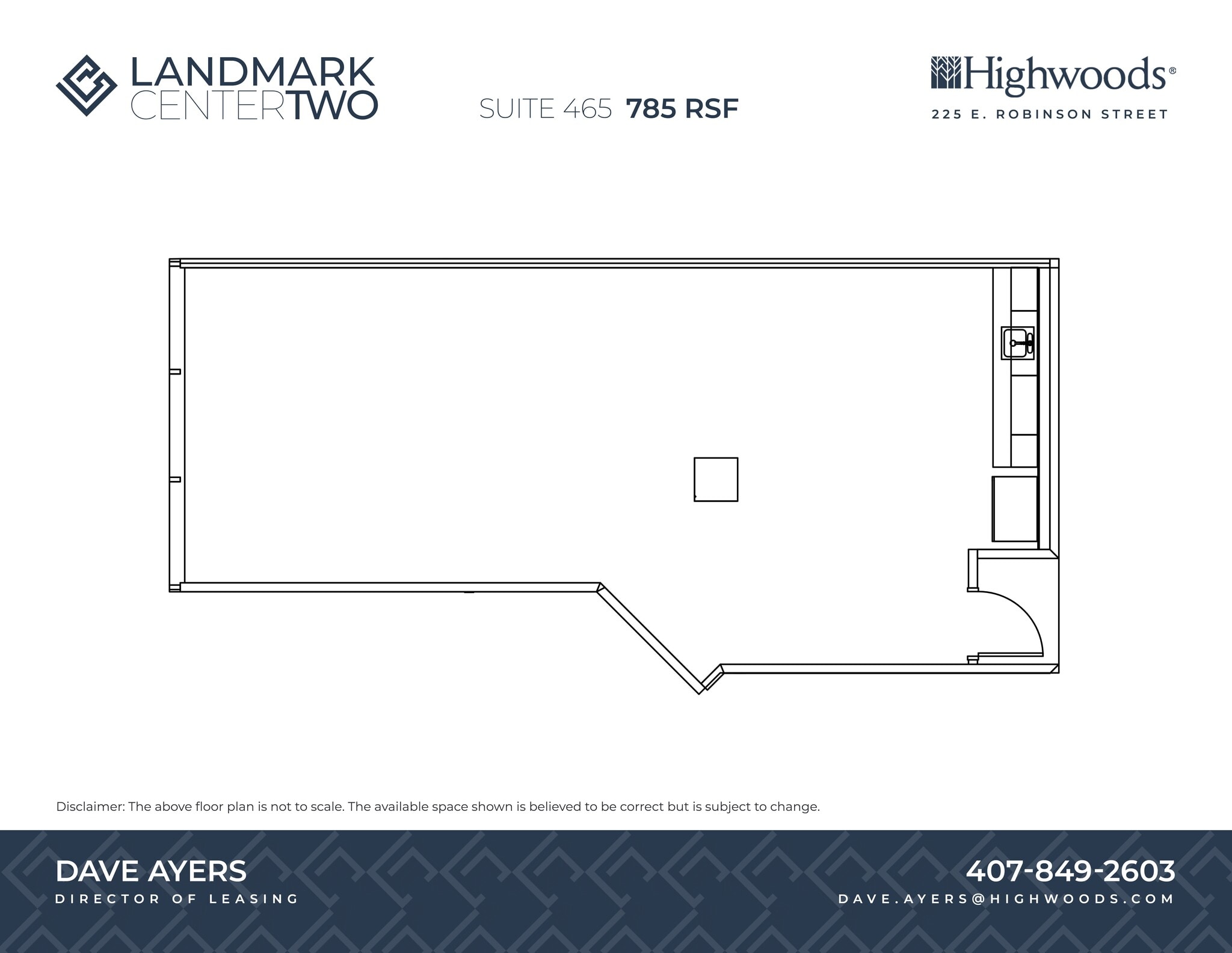 225 E Robinson St, Orlando, FL à louer Plan de site– Image 1 sur 1