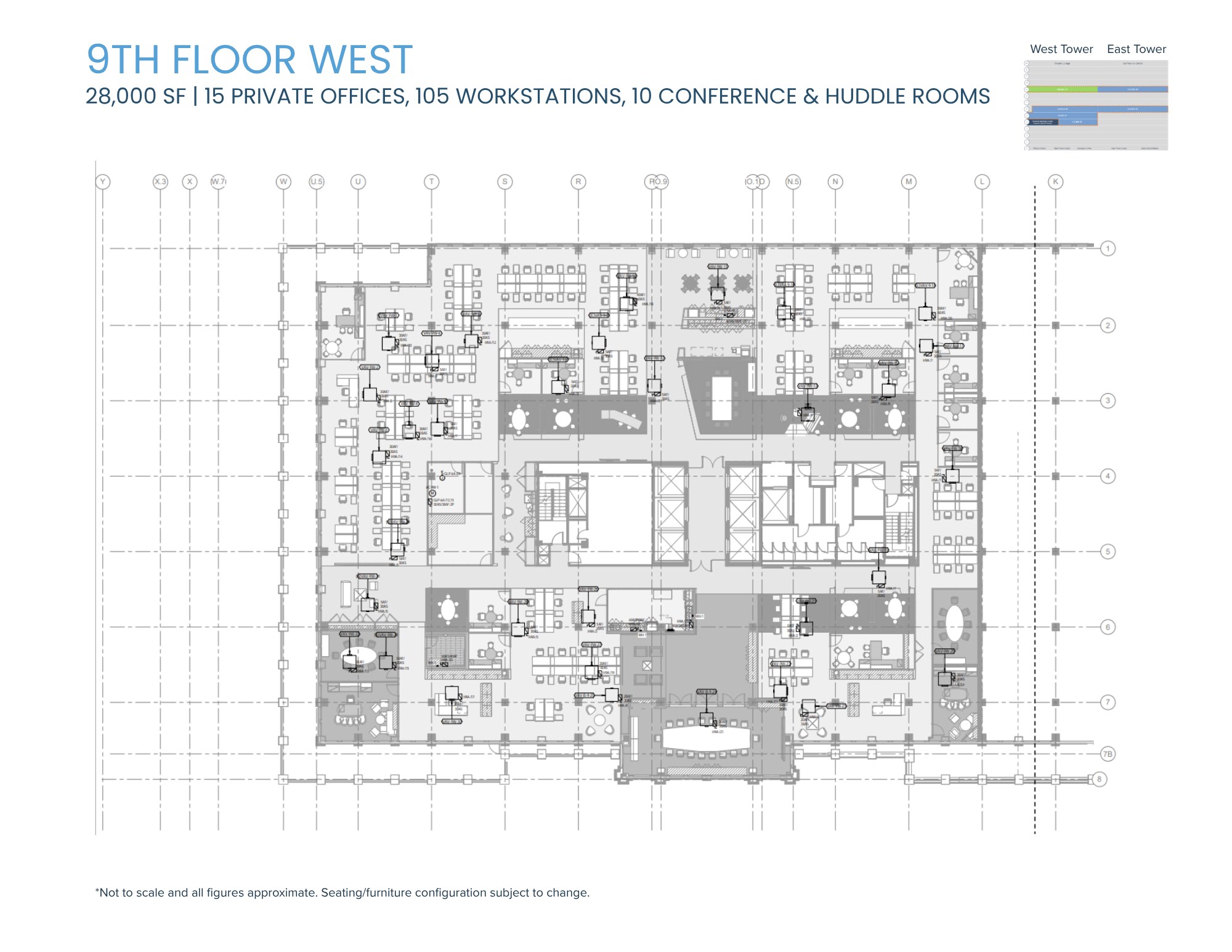 1301 K St NW, Washington, DC à louer Plan d’étage– Image 1 sur 2