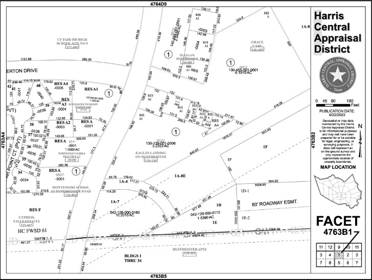 9533 Huffmeister Rd, Houston, TX à louer Plan cadastral– Image 1 sur 2
