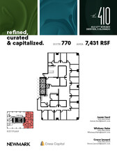 410 17th St, Denver, CO à louer Plan d’étage– Image 1 sur 1